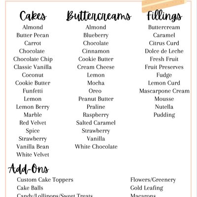 Custom Cakes