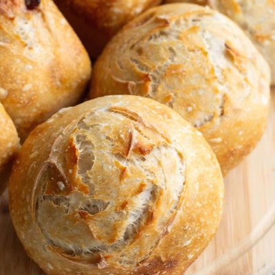 Mini Sourdough Bread Bowls