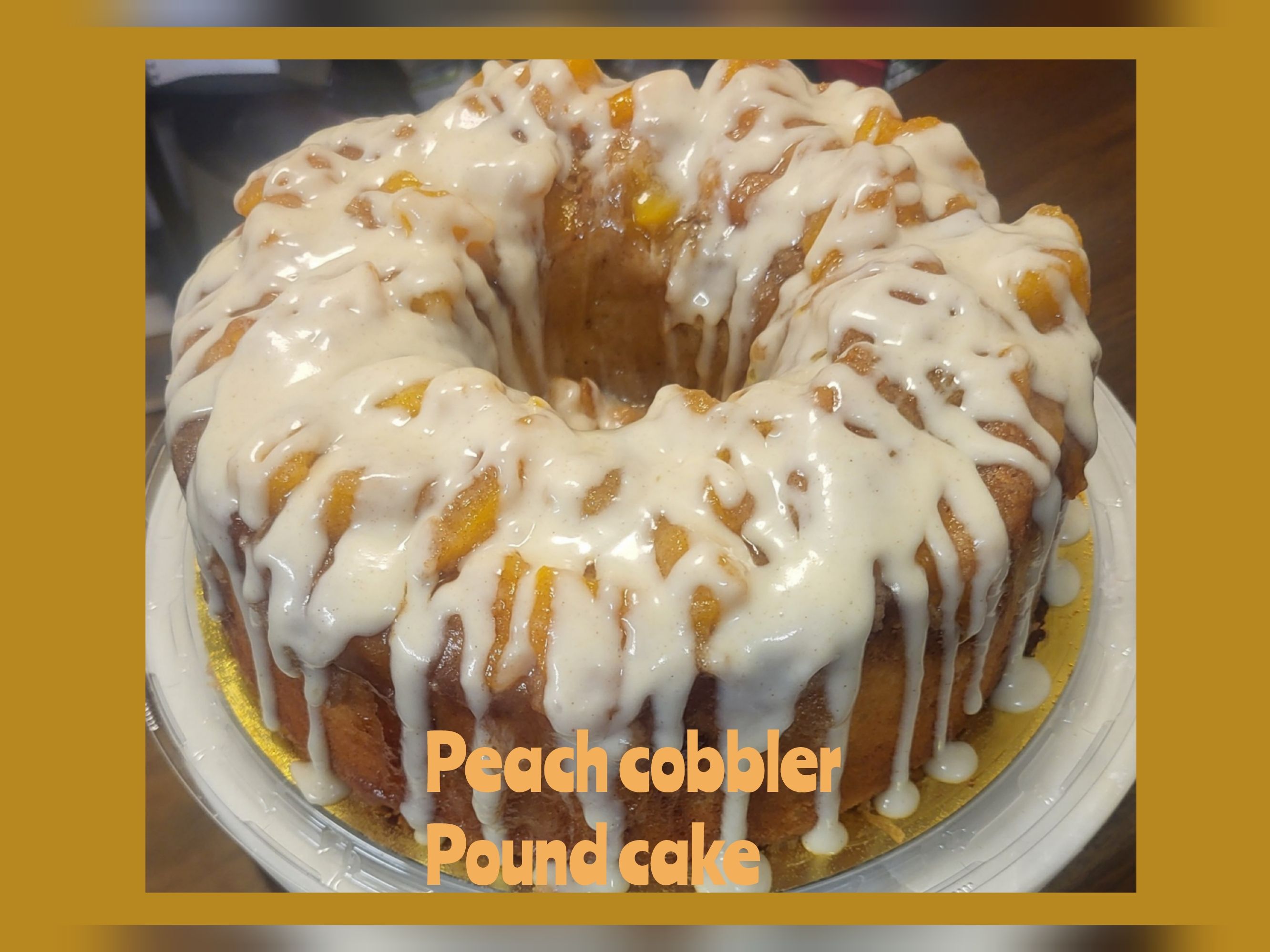 Peach Cobbler Pound Cake