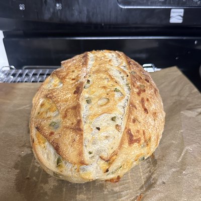 Jalapeño cheddar sourdough 