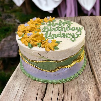 Rustic Fault Line Cake