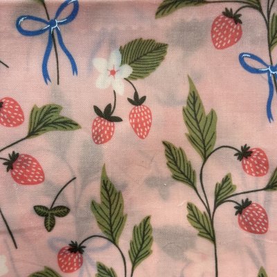 Strawberry Beeswax Bread Bag
