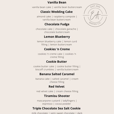 Cake Tasting Box (pickup 10/9-10/10)