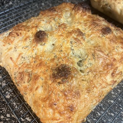 Parmesan, Rosemary, And Garlic Focaccia