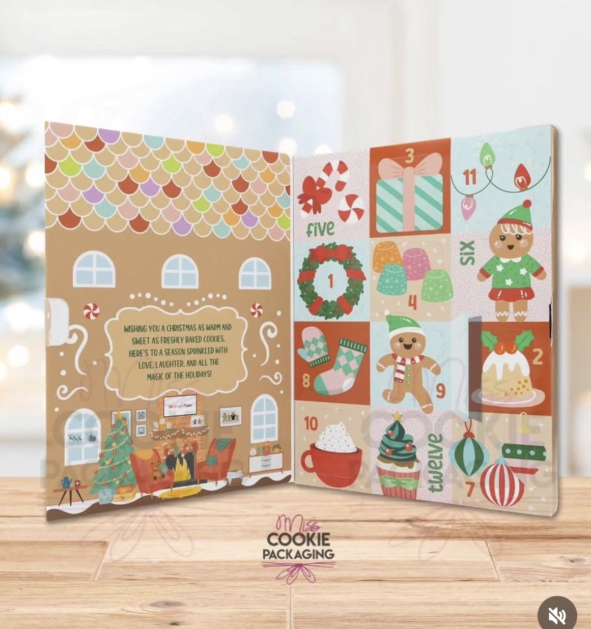 Gingerbread House Cookie Calendar