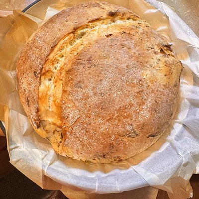 Italian Loaf With Artichokes And Garlic