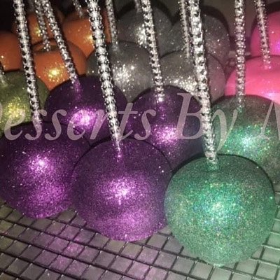 A Dozen Of Glitter Candy Apples 