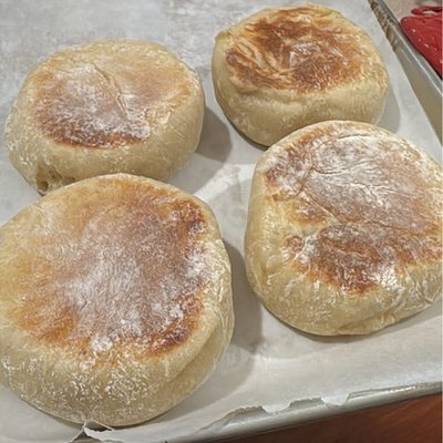 Sourdough English Muffins 