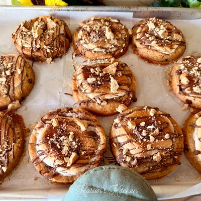 Sourdough Brown Butter Smores Cookie
