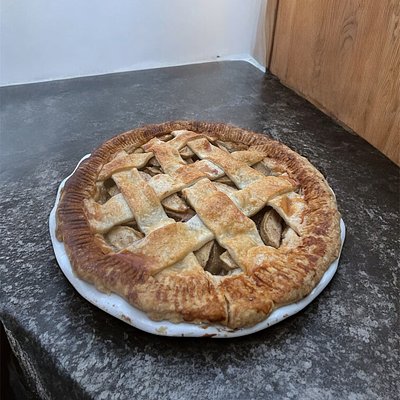 Caramel Sugared Apple Pie 