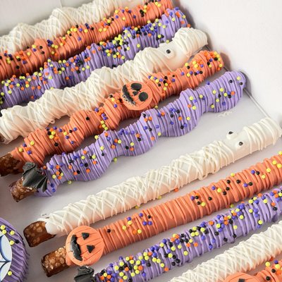 Caramel Wrapped Pretzel Rods