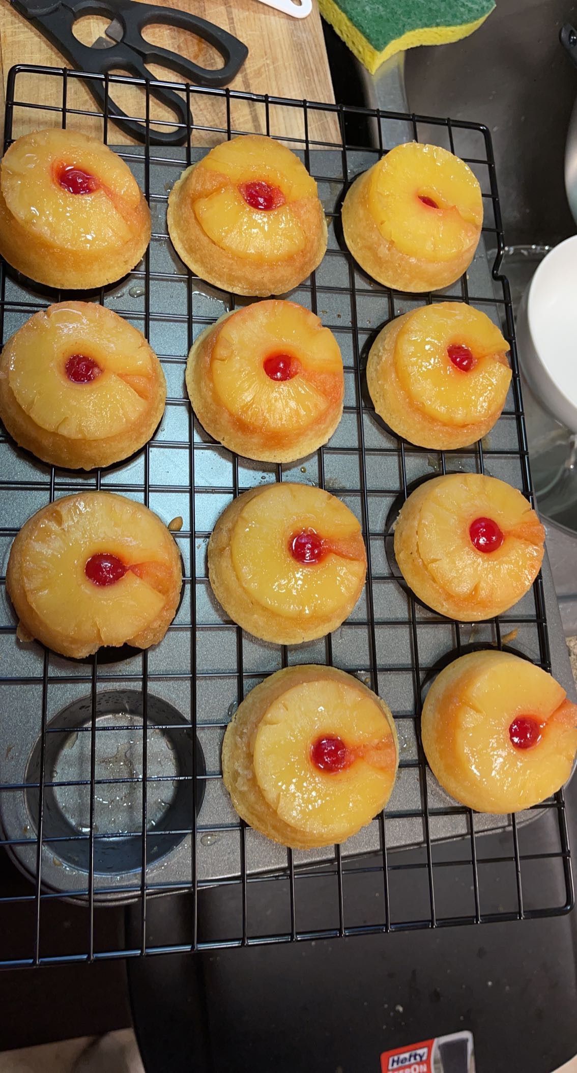 Pineapple Upside Down Cupcakes 