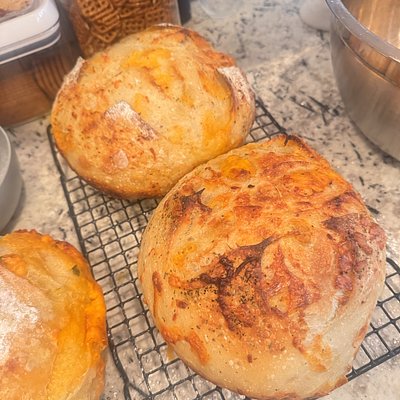 Italian herb and cheese Sourdough Round 