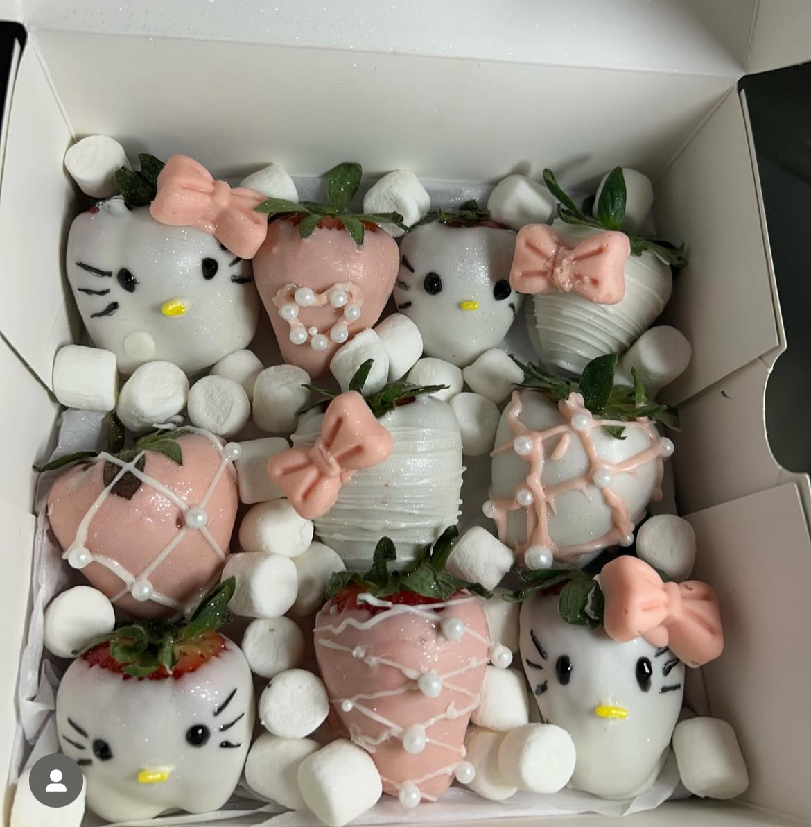Hand Drawn Chocolate Covered Strawberries 