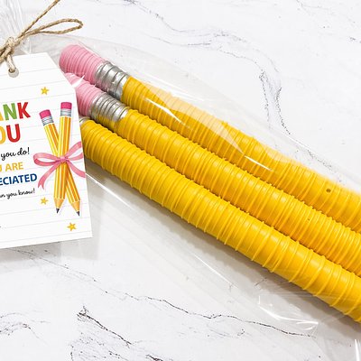 Teacher Appreciation Pencil Pretzels