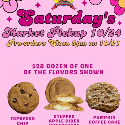 1 Dozen Single Flavor Preorder For Pickup 10/24