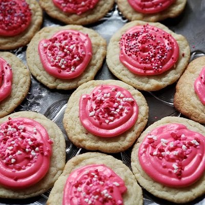 Iced Shortbread Cookies 