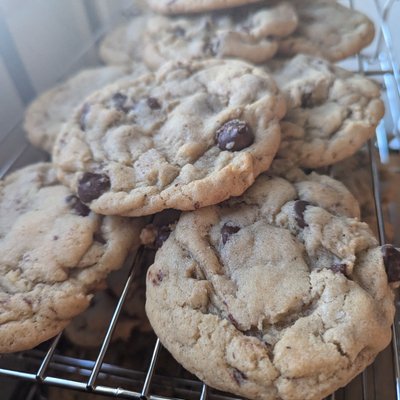 Sourdough Brown Butter Chocolate Chip Cookies 