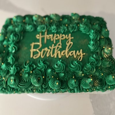 Quarter Size Rectangle Sheet Cake 