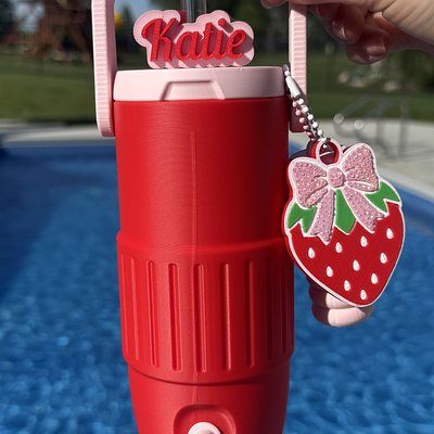 Strawberry Theme Can Cooler