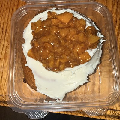 Peach Pie Cinnamon Roll