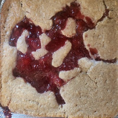 Strawberry Cobbler 8x8