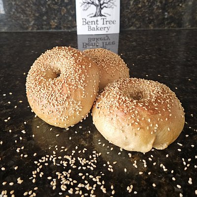 Sourdough Bagels with Sesame Seeds 6 each