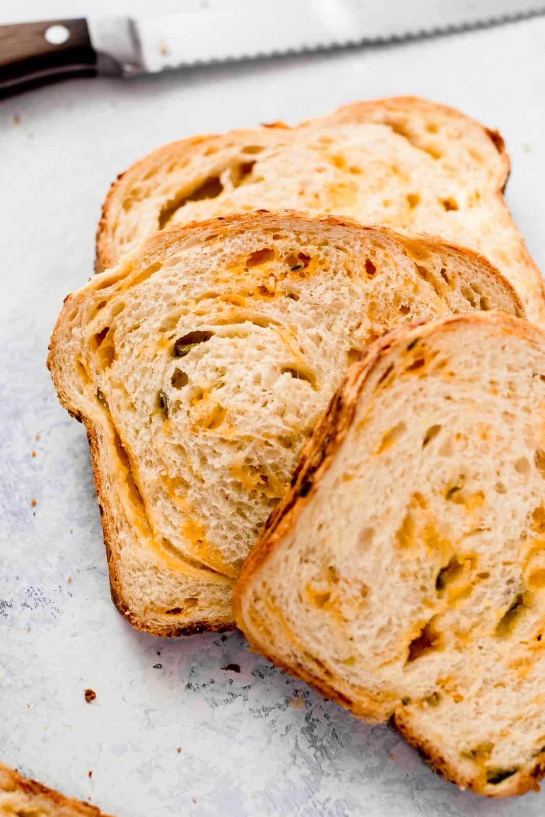 Jalapeno Cheddar White Bread Loaf