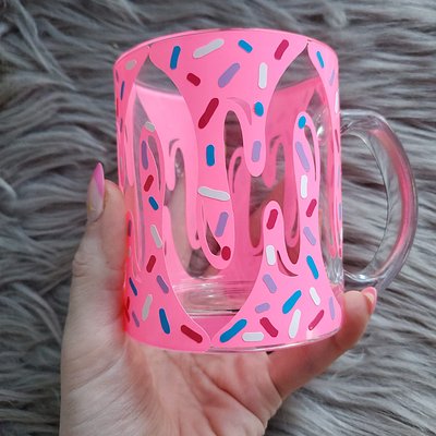 🧁Frosting & Sprinkles Glass Mug