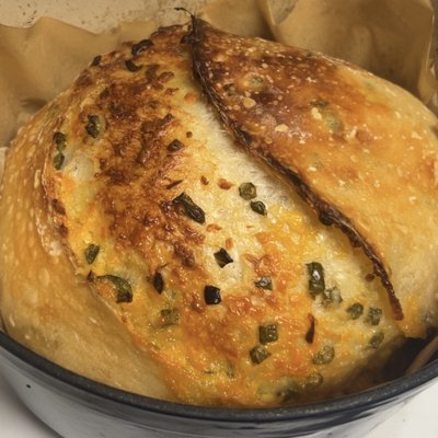 Cheddar Jalapeño Artisan Sourdough Loaf