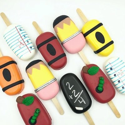 Back To School Cakesickles 