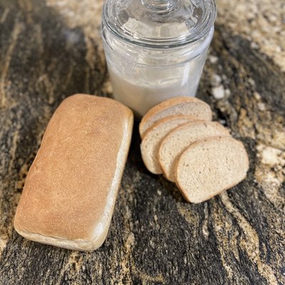 Honey Wheat Sourdough Sandwich Bread 