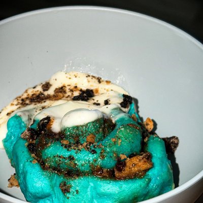 Cookie Monster Cinnamon Rolls
