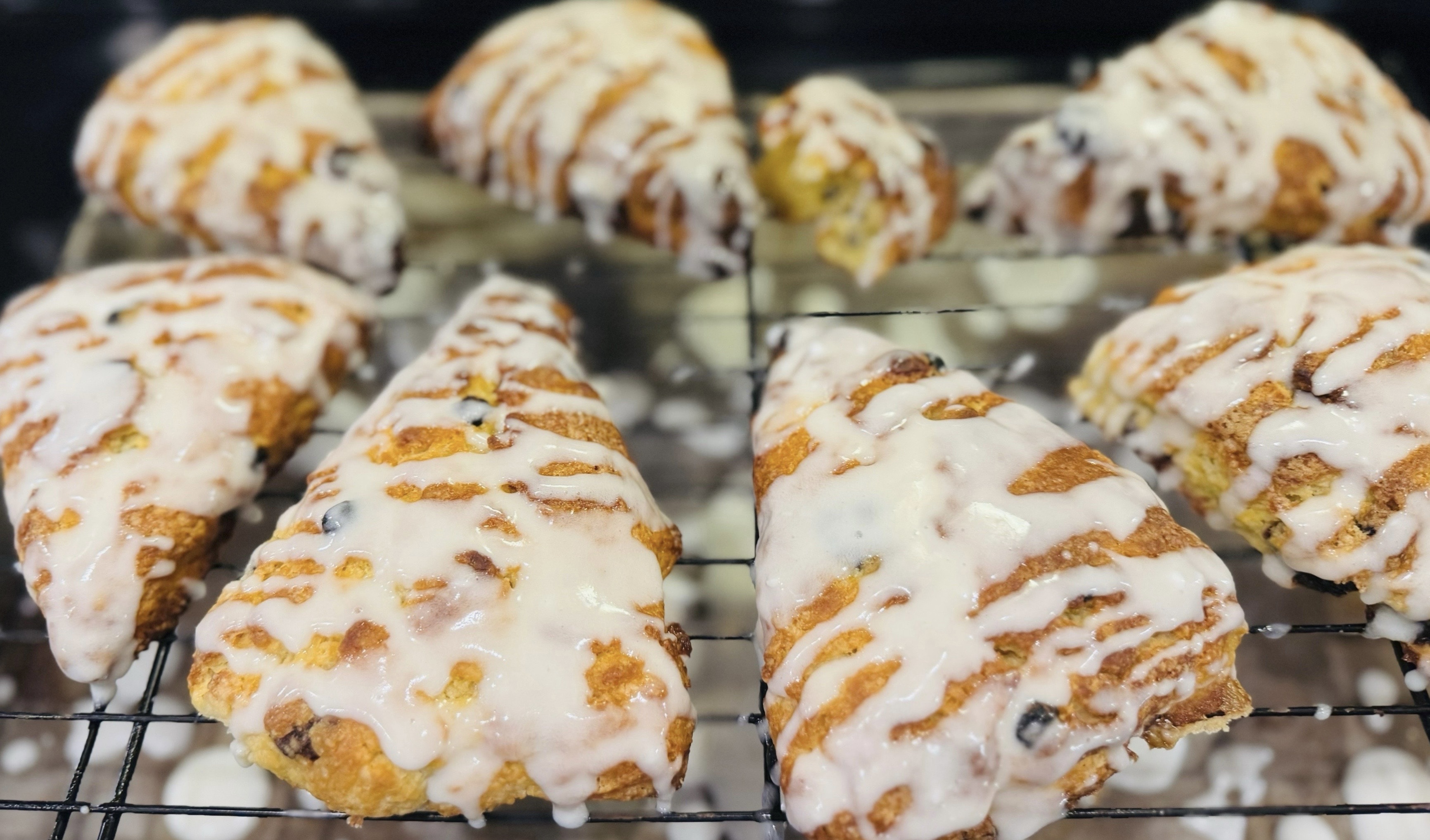 Sourdough Lemon Blueberry Scones