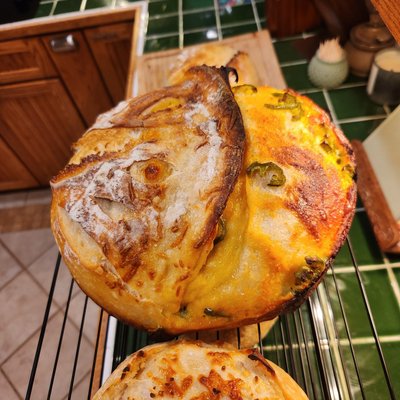 Jalapeno Cheddar Sourdough Loaf