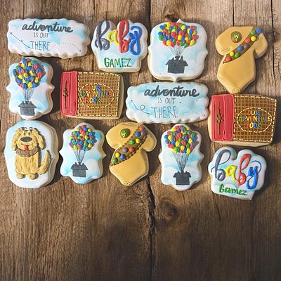 Up Baby Shower Cookies 