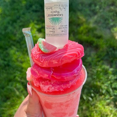 2 Birria Hot Cheeto Bombs + Infused Freeze Cup + Candied pineapple 