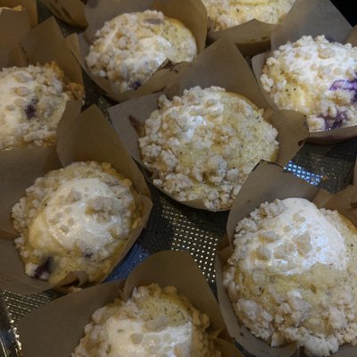 Blueberry Lemon Poppyseed Cheesecake Muffins