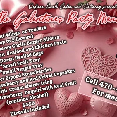Galentines Party Catering 