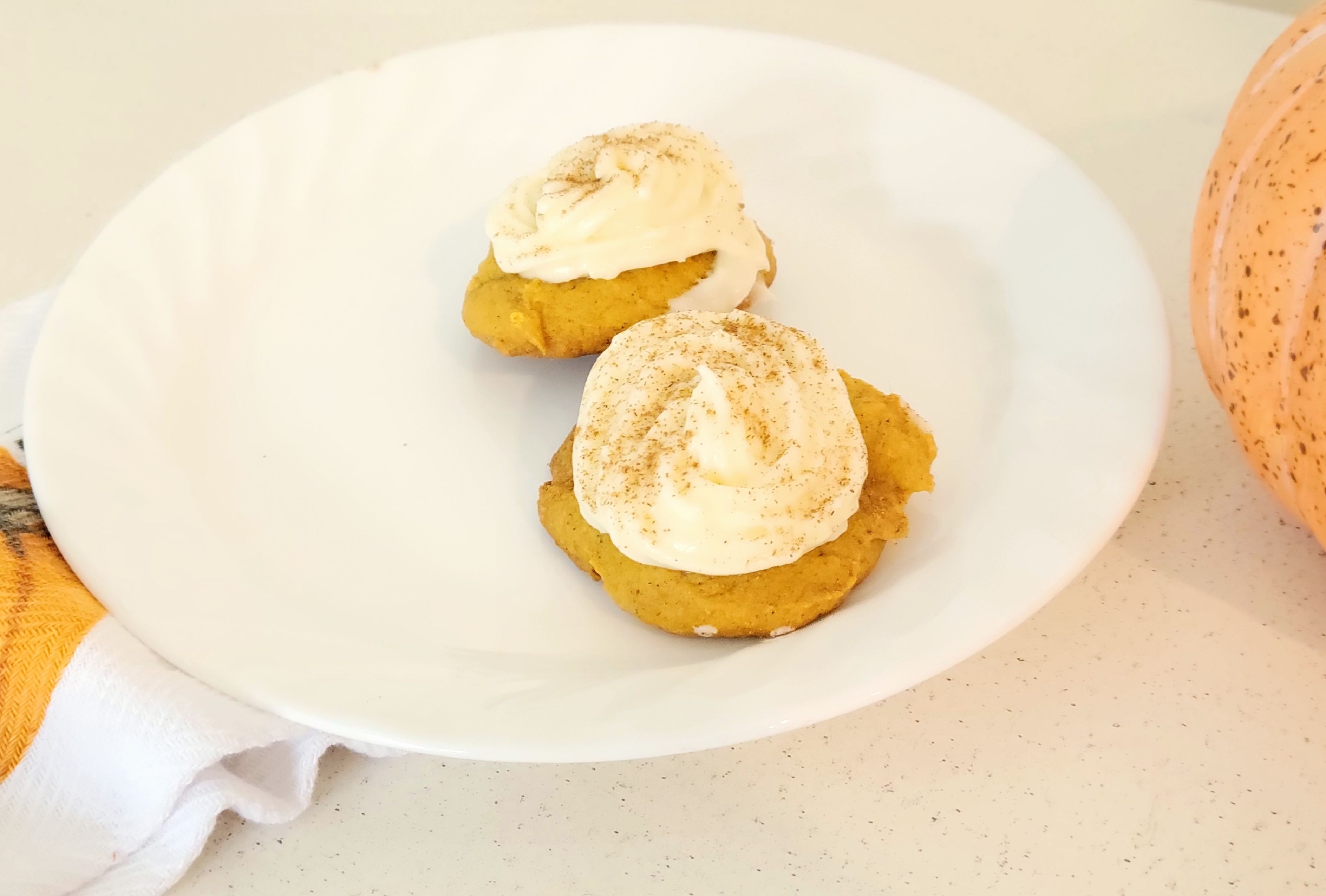 Pumpkin  Spice Frosted Cookies