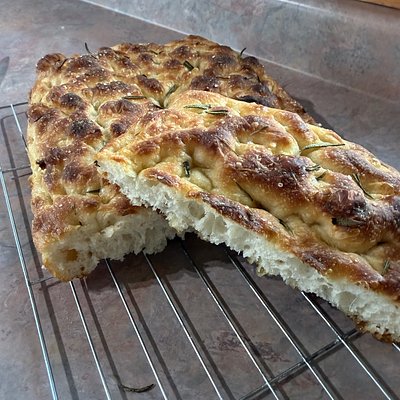 Half Sourdough Rosemary & Sea Salt Focaccia (8x8)