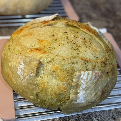 Pesto Parmesan Sourdough 
