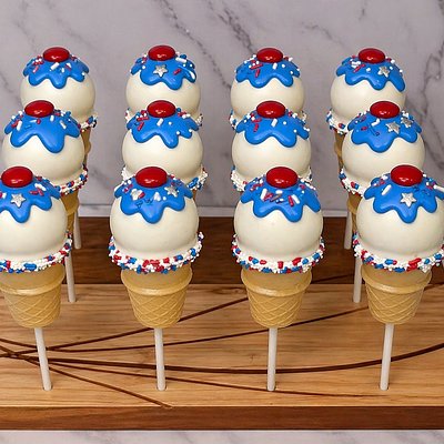 Cake Pop Icecream Cones- Dozen