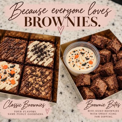 Fudgy Brownies & Brownie Bites