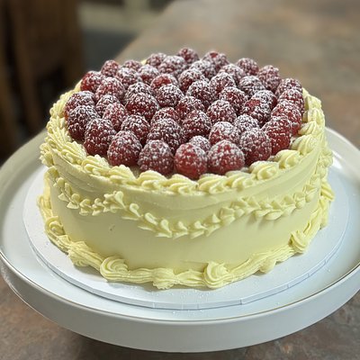 Raspberry White Choc Cheesecake