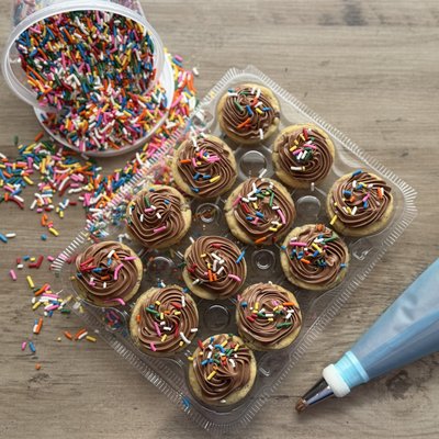 12 Mini Cookie Cupcakes