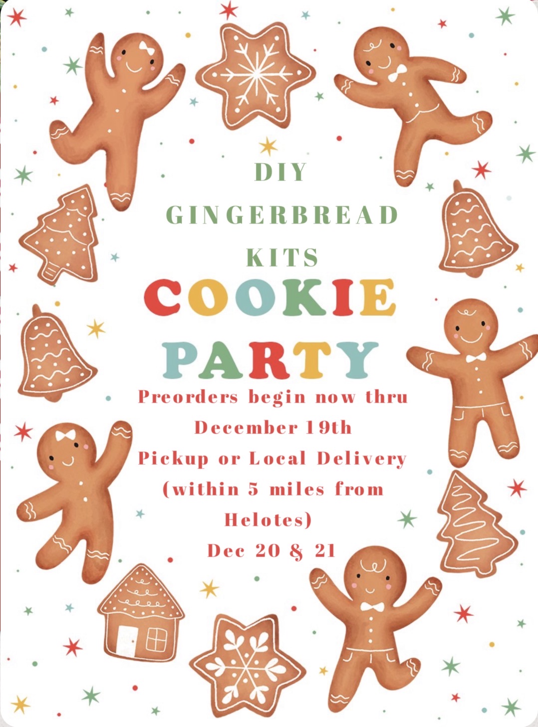 Gingerbread Man & Woman (12) DIY KITS