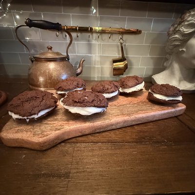 1 Chocolate Whoopie Pie With Vanilla Cream Filling 