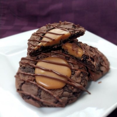 Caramel brownie