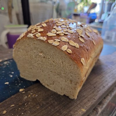 Honey Oat Sandwich Sourdough Bread 